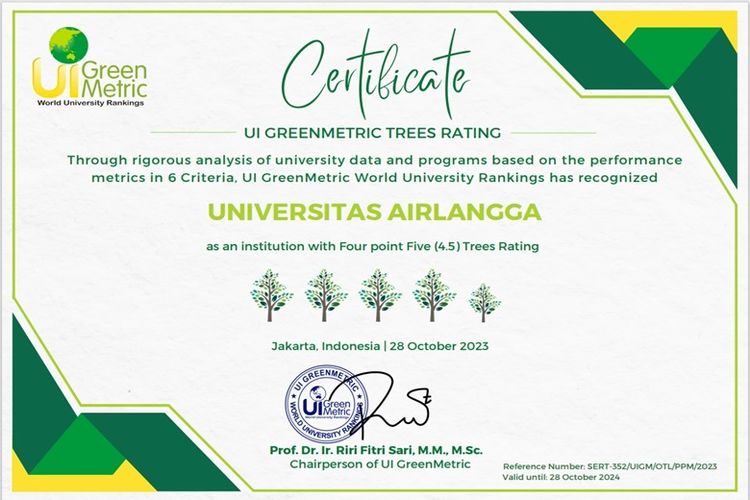 UI GreenMetric merupakan satu-satunya pemeringkatan perguruan tinggi skala global yang berfokus dalam aspek berkelanjutan. 