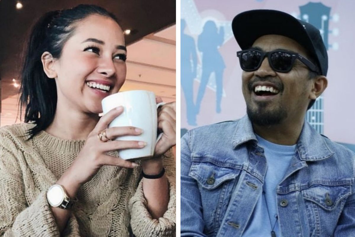 Penyanyi dangdut Mutia Ayu dan Glenn Fredly. Pasangan kekasih ini menikah pada Senin (19/8/2019) malam.