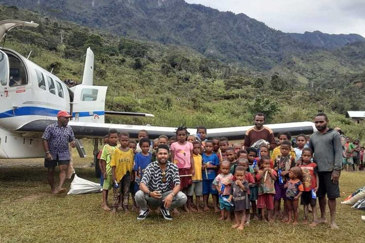 Salah satu kondisi bandara perintis di wilayah pegunungan, Papua