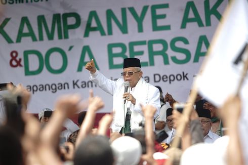 Kampanye di Lamongan, Ma'ruf Amin Ingin Mantapkan Elektabilitas di Jatim
