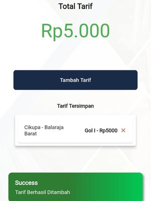 Ilustrasi cara cek tarif tol di aplikasi Travoy Jasa Marga. Masyarakat dapat dengan mudah melihat berapa total tarif tol yang akan dikeluarkan.