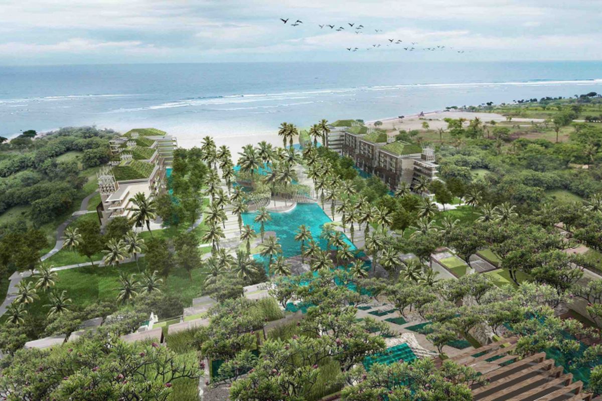The Apurva Kempinski Bali, hotel berbintang 5 di Sawangan, Nusa Dua, Bali yang akan hadir pada kuartal pertama tahun 2019. 