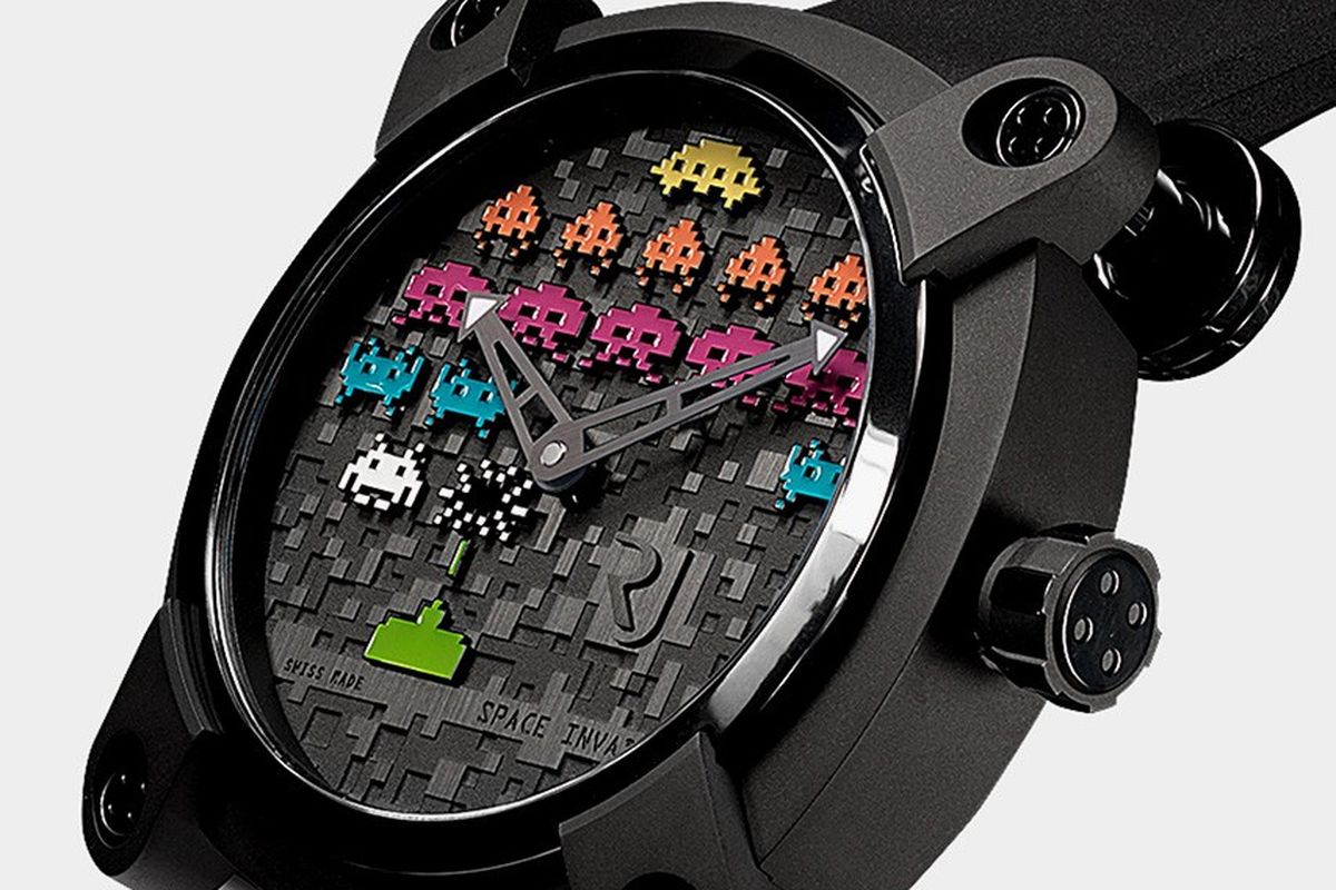 RJ Watches Moon Invader Space Invaders Pop 46mm Timepiece