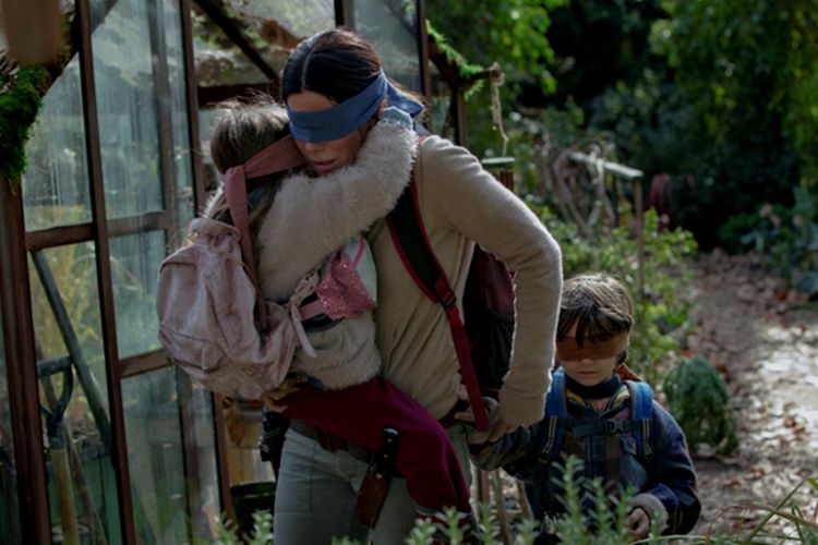 Salah satu adegan dalam film Bird Box (2018)