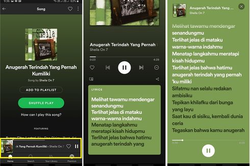 Kabar Bahagia, Kini Fitur Lirik Resmi Ada di Spotify Indonesia