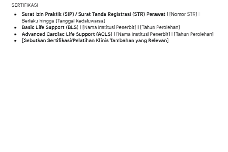 Hasil CV generated AI Nurse Healthcare Worker (2)