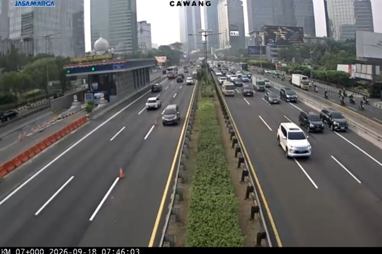 Lalu Lintas Tol Jakarta Pagi Ini: Cawang-Kuningan Padat, Ada Contraflow di Beberapa Titik
