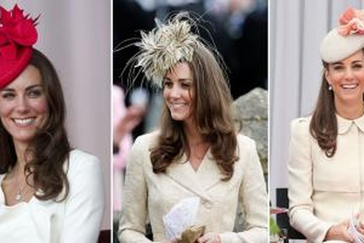 Layaknya para bangsawan wanita di Inggris, Kate Middleton menggemari dan mengoleksi aksesori topi serta dekorasi kepala. 