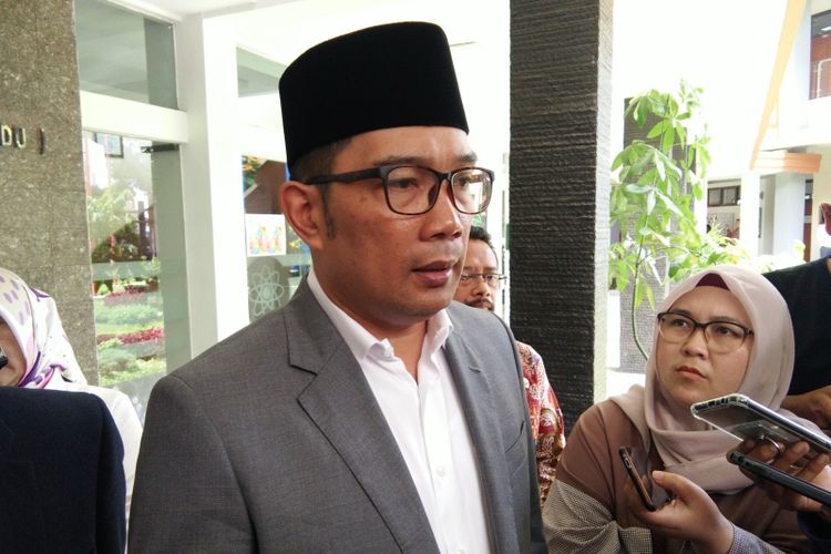 Gubernur Jawa Barat Ridwan Kamil saat ditemui di Bandung, Kamis (3/1/2019).