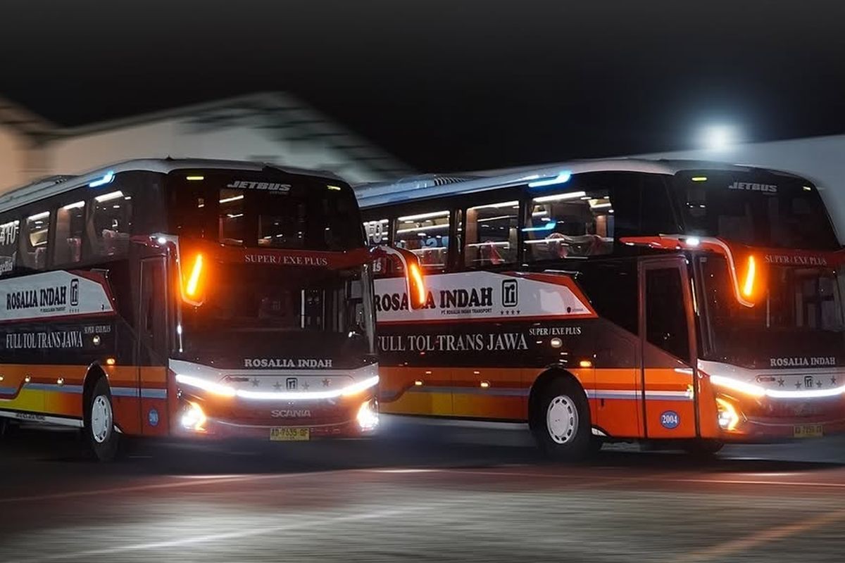 Bus baru PO Rosalia Indah 