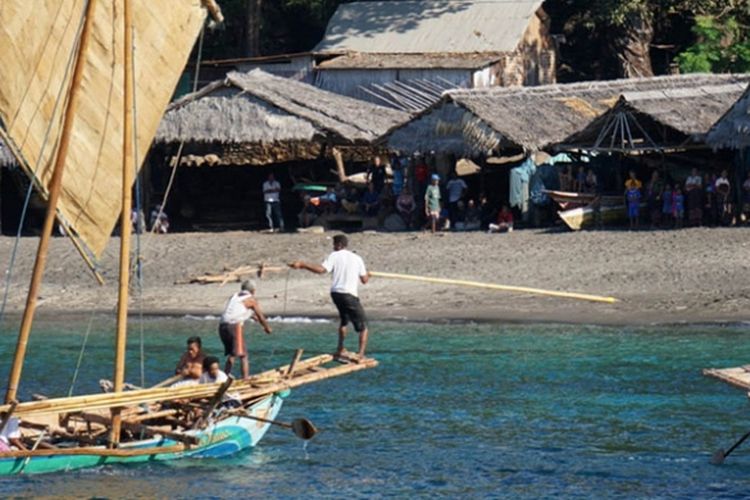 Desa Lamalera, masuk dalam agenda petualangan karena di sinilah atraksi berburu paus secara tradisional masih tetap dipertahankan.