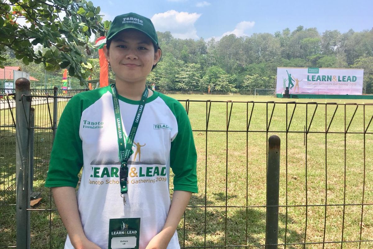 Elviliana, salah satu penerima beasiswa Teladan Tanoto Foundation