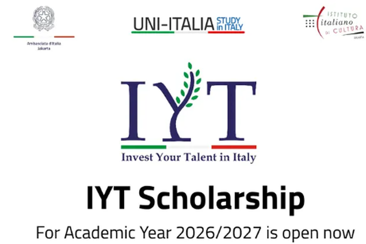Beasiswa IYT untuk Kuliah S2 Gratis ke Italia, Pendaftaran hingga 11 Mei 2026