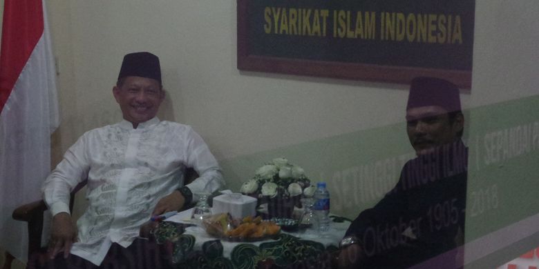Kapolri Jenderal Pol Tito Karnavian menyambangi kantor DPP Syarikat Islam Indonesia di Grogol, Jakarta Barat, Selasa (6/2/2018).