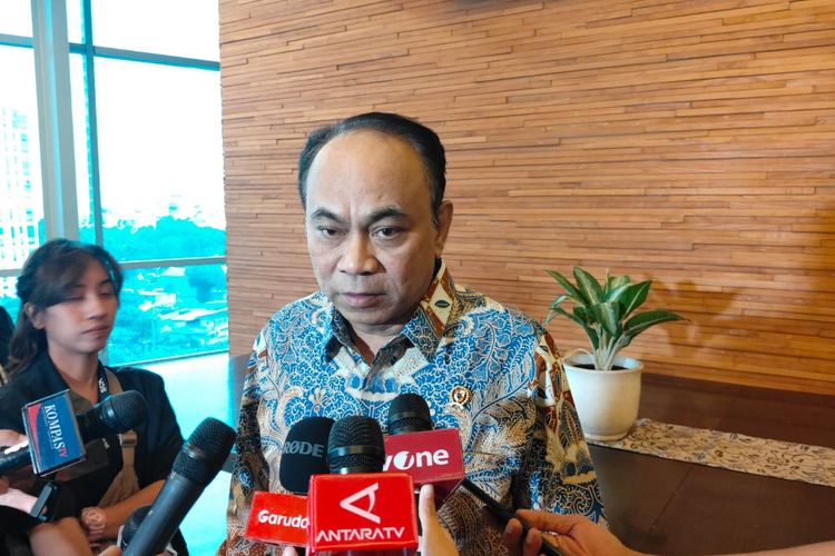 Menteri Komunikasi dan Informatika (Menkominfo) Budi Arie Setiadi ditemui di kawasan Jakarta Selatan, Kamis (7/12/2023).