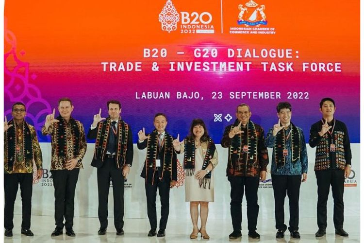 Business 20 (B20) menyelenggarakan forum B20-G20 Dialogue Trade and Investment Task Force (T&I TF) 2022 untuk membahas urgensi perdagangan dan investasi dalam mendorong pemulihan ekonomi global, perkembangan, serta pembangunan. 

