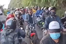 Viral Video Puncak Gunung Telomoyo Ramai dengan Pemotor