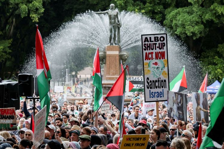 Ribuan Warga Australia Gelar Aksi Dukung Palestina