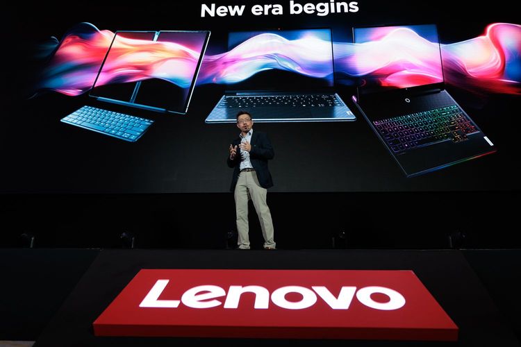 Leon Yu, Consumer Business Lead Lenovo Asia Pasific di acara pembukaan Lenovo Innovate '24 di Bangkok, Thailand, Rabu (27/3/2024).