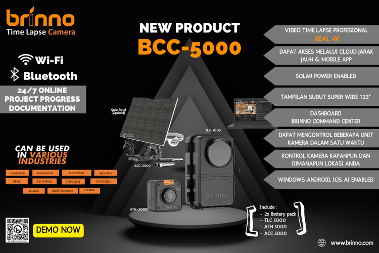 Keunggulan dari kamera time lapse dari BRINNO BCC5000. 