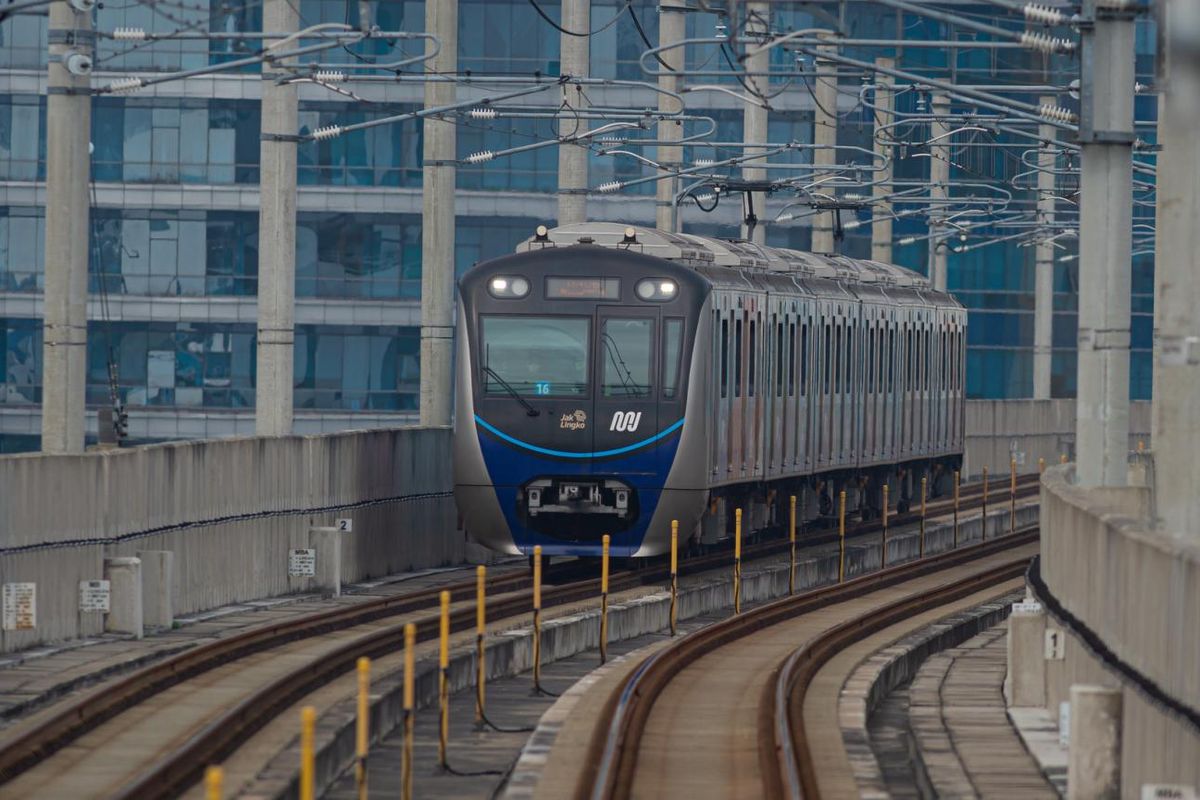 Ilustrasi MRT Jakarta.