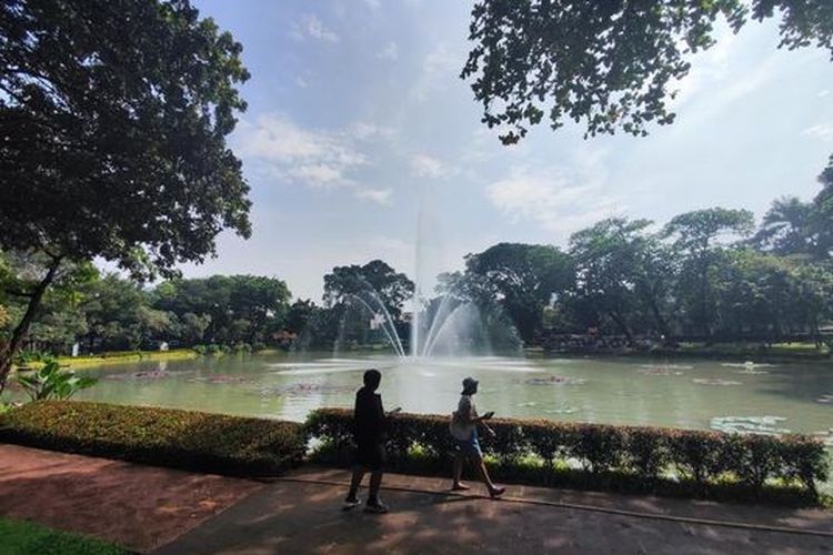 Ilustrasi jogging di Taman Situ Lembang