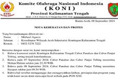 Konsumsi Atlet Sering Telat, KONI Kalteng Protes ke Panitia PON XXI