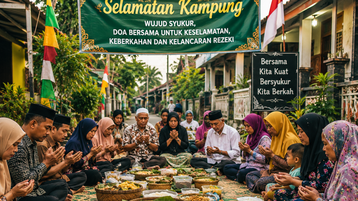 Banyuwangi Merawat Tradisi: Selamatan Kampung, Warga Bertukar Makanan dan Doa