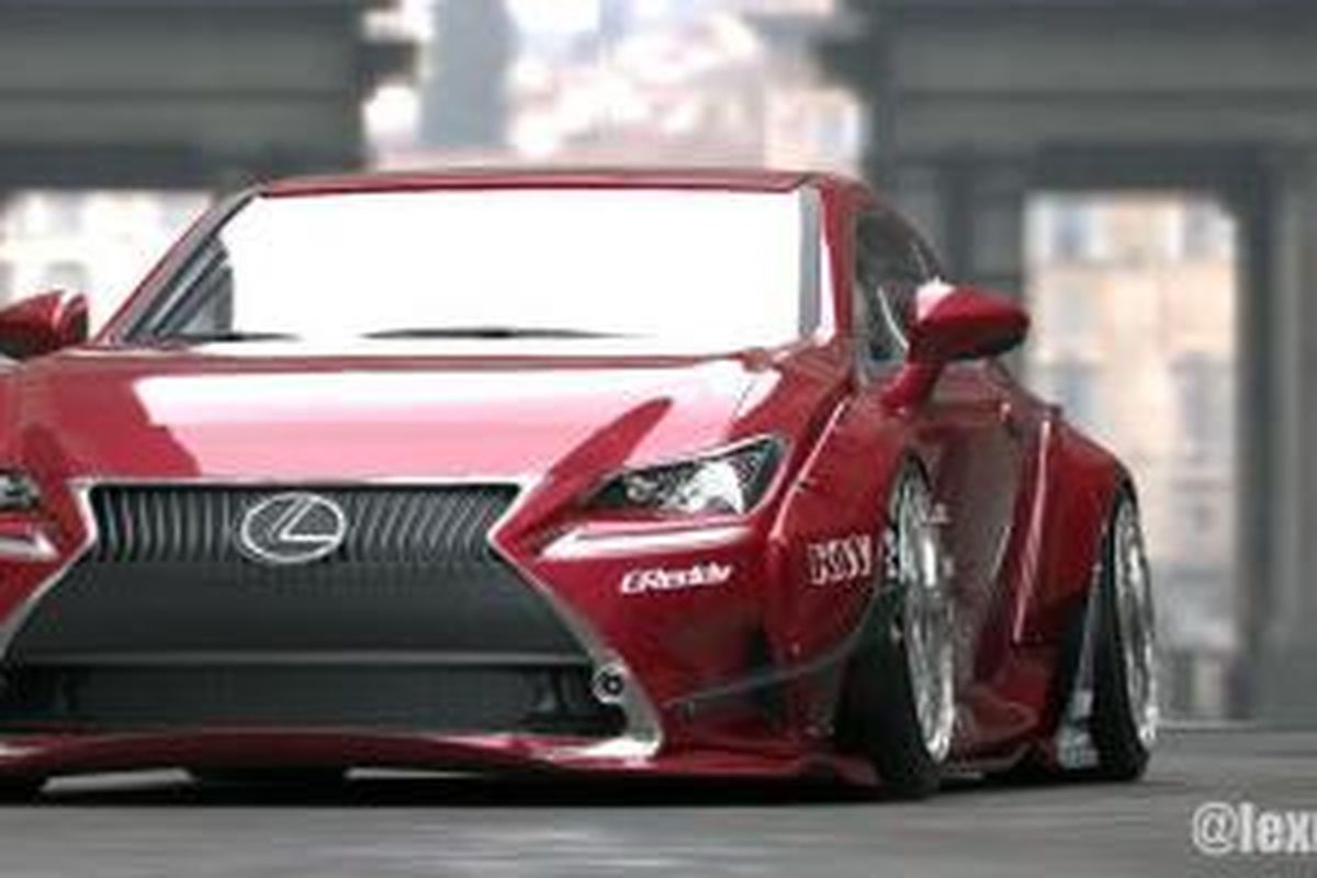 Lexus RC modifikasi tampil melar untuk SEMA 2014.