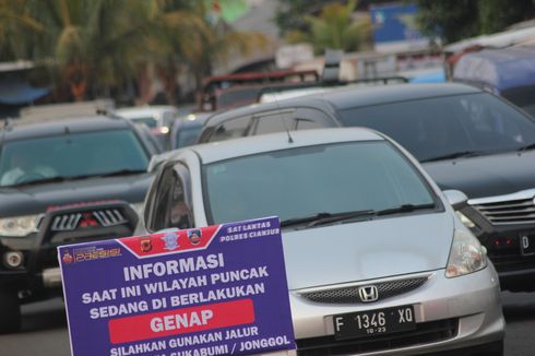 Ada Ganjil Genap di Jalur Puncak Sore Ini