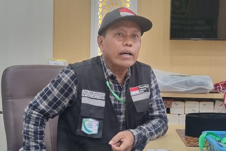 Petugas Baitul Asyi di Mekah Jamaluddin Affan saat ditemui di Asrama Haji Aceh, Banda Aceh, Selasa (28/5/2024).