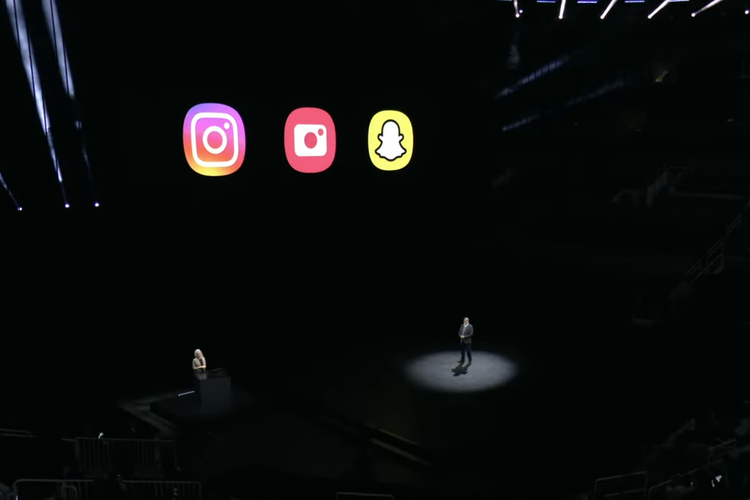 Aplikasi kamera bawaan Samsung S24 series bisa digunakan di Instagram dan Snapchat