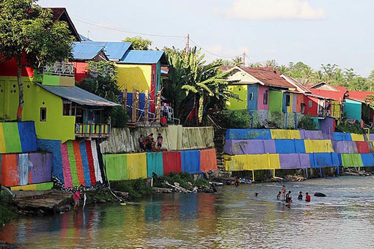 18+ Lukisan Pemandangan Kampung Nelayan - Kumpulan Gambar Pemandangan