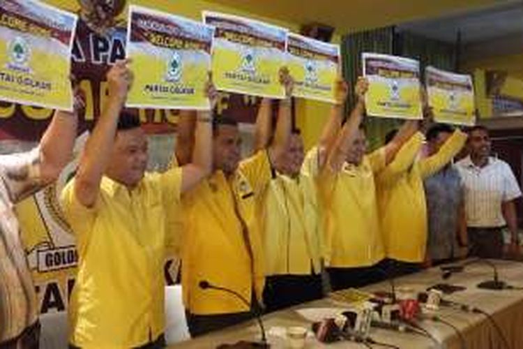 Generasi muda Partai Golkar di Kantor DPP Partai Golkar, Slipi, Jakarta Barat, Jumat (29/1/2016).