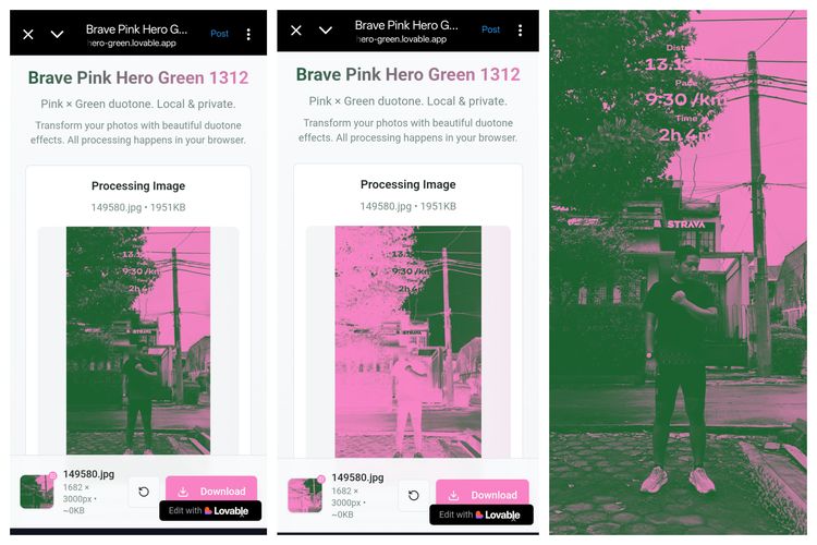 Makna Brave Pink Hero Green Viral di Medsos dan Cara Mudah Edit Fotonya