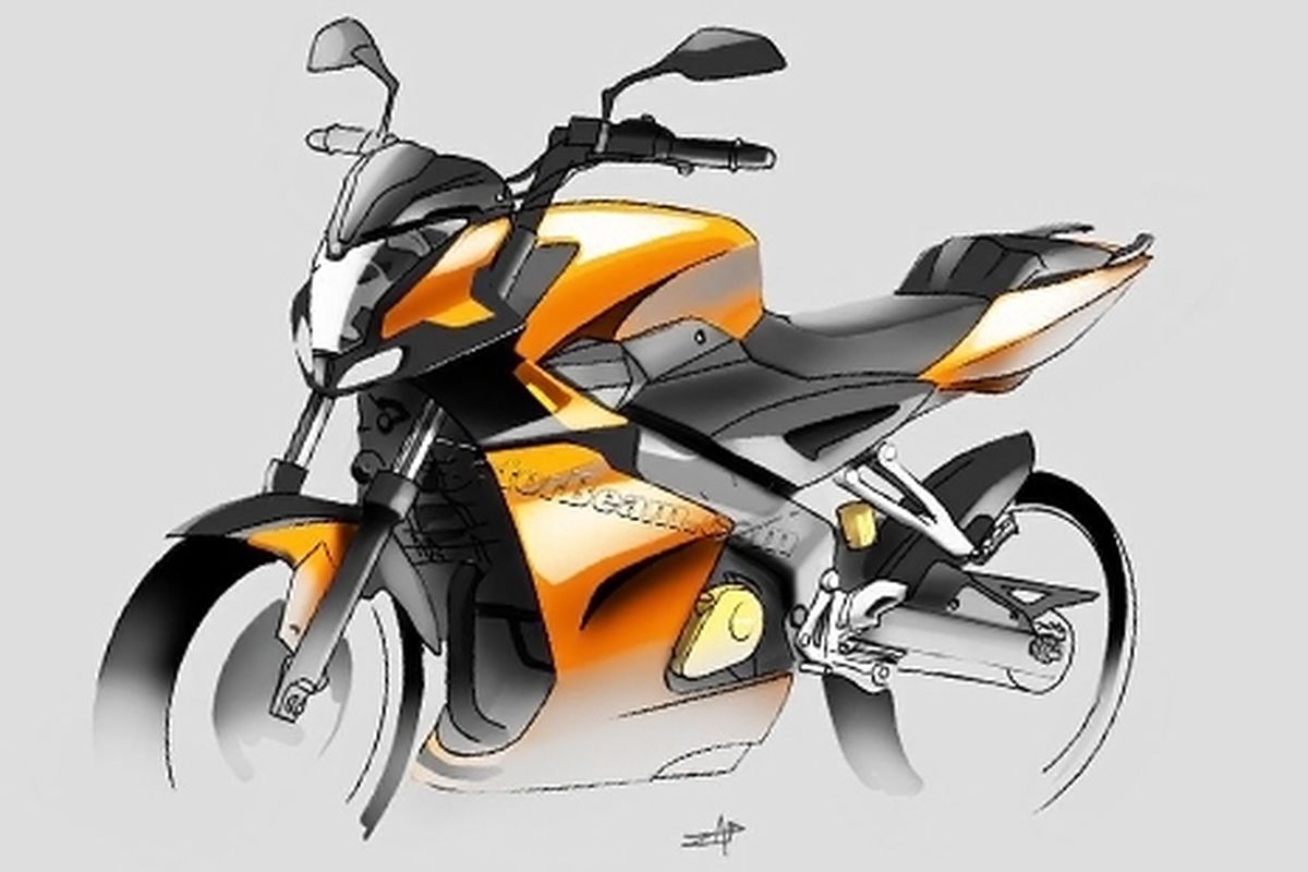 Ilustrasi sosok Pulsar 200 FS 