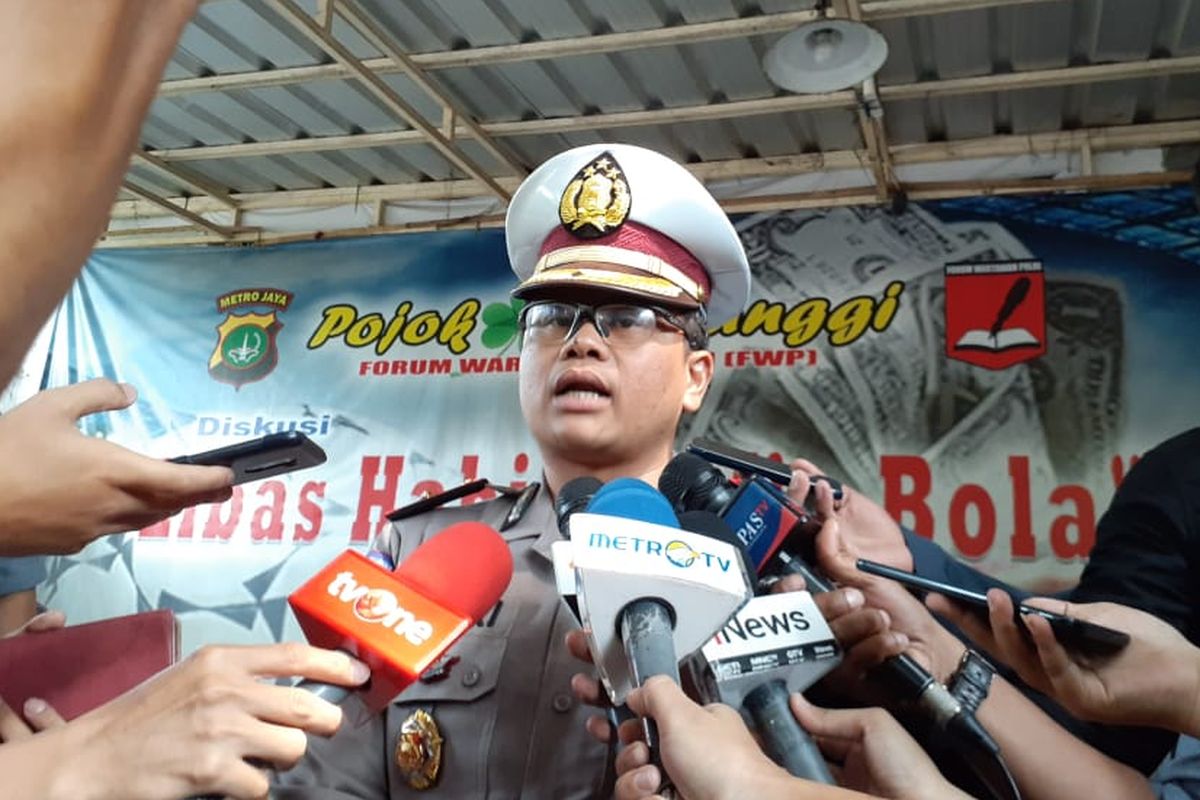 Kasubdit Gakkum Ditlantas Polda Metro Jaya Kompol Fahri Siregar di Polda Metro Jaya, Jakarta Selatan, Senin (28/10/2019).