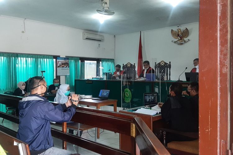 Sidang Kasus Sate Sianida di PN Bantul, DI Yogyakarta Senin (25/10/2021)