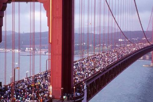 Kisah Melorotnya Jembatan Golden Gate pada 1987, Dipadati Ratusan Ribu Orang