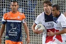 Maxwell Selamatkan PSG di Markas Montpellier