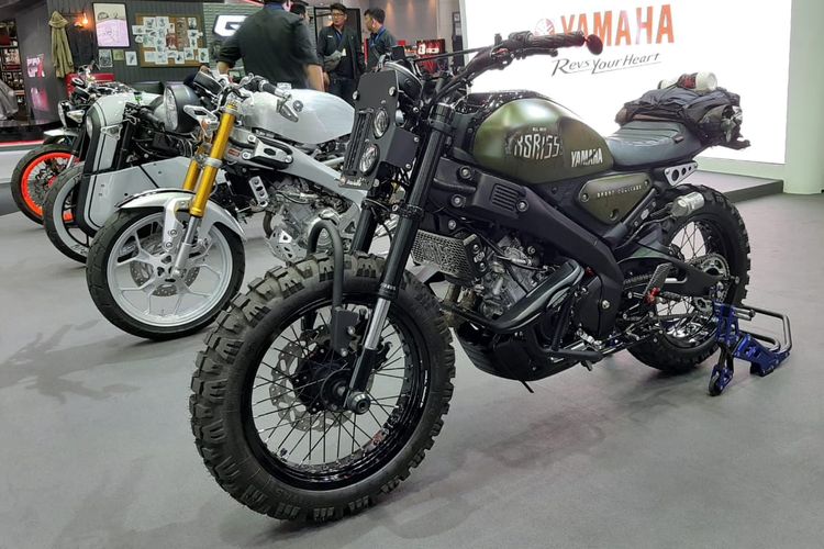 Motor custom Yamaha XSR155 di Thailand International Motor Expo 2019 di Bangkok