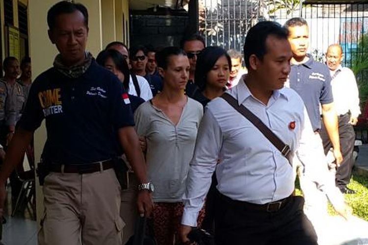 Sara Connor following her arrest for the murder of Indonesian police I Wayan Sudarsa in 2016