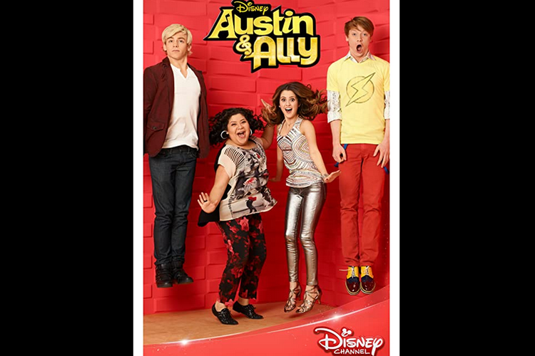 Calum Worthy, Laura Marano, Raini Rodriguez, and Ross Lynch in Austin & Ally (2011)