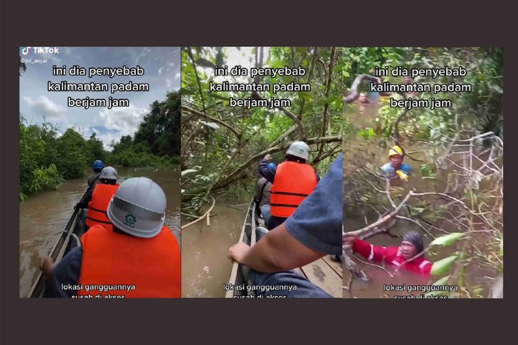 viral video upaya pln perbaiki listrik di kalimantan