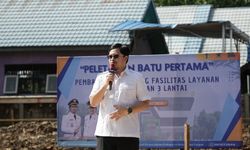 Pembangunan Gedung Perpustakaan 3 Lantai Dimulai, Bupati HST: Semoga Tingkatkan Literasi 
