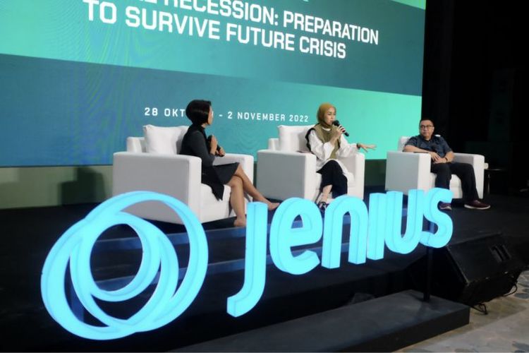 Jenius Conference sesi pertama dengan topik Potential Recession: Preparation to Survive Future Crisis