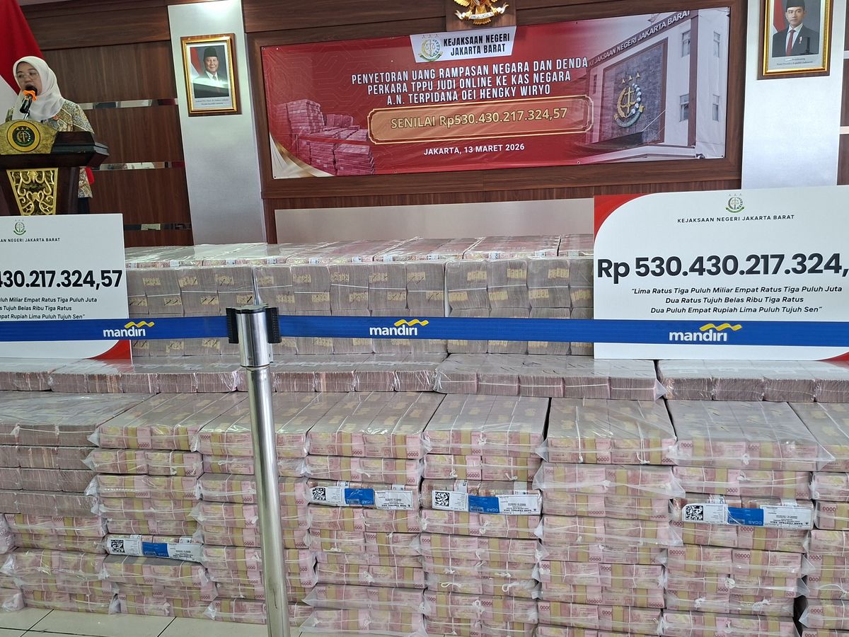 Penampakan Uang Rp 530 Miliar yang Disita dari Bos Judol Oei Hengky Wiryo
