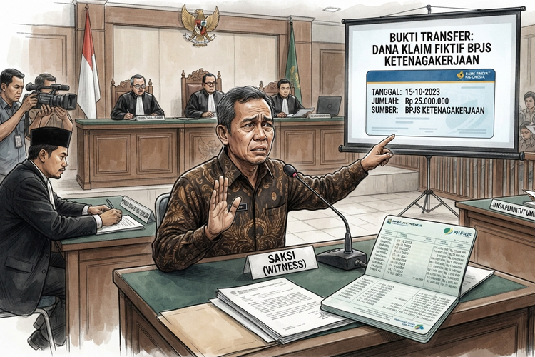 Sidang Klaim Fiktif BPJS Ketenagakerjaan, Saksi Akui Dapat 10 Persen dari Uang yang Dicairkan