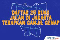 INFOGRAFIK: Daftar 25 Ruas Jalan yang Diterapkan Ganjil Genap