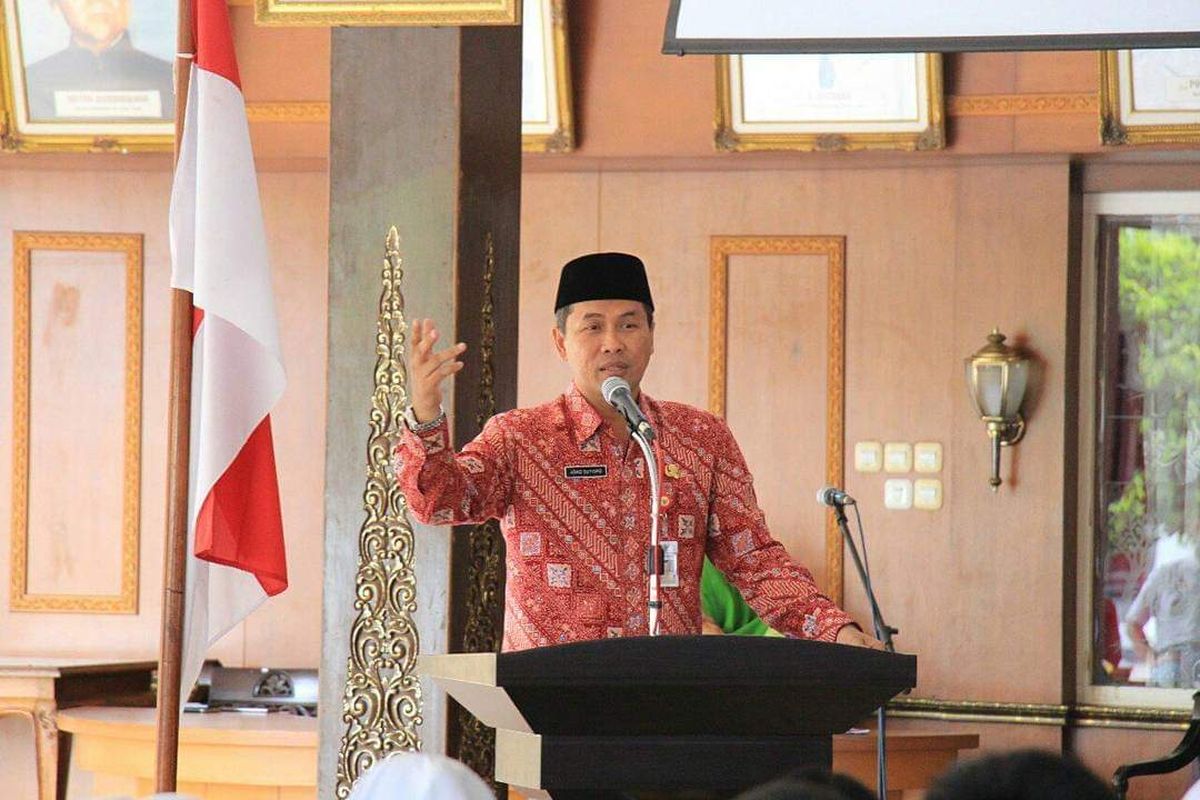Bupati Wonogiri Joko Sutopo atau akrab disapa Jekek dalam salah satu kesempatan.